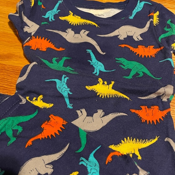 18 months snug fit cotton pajamas PJs bundle spring summer short sleeve lot of 7 - Picture 3 of 7